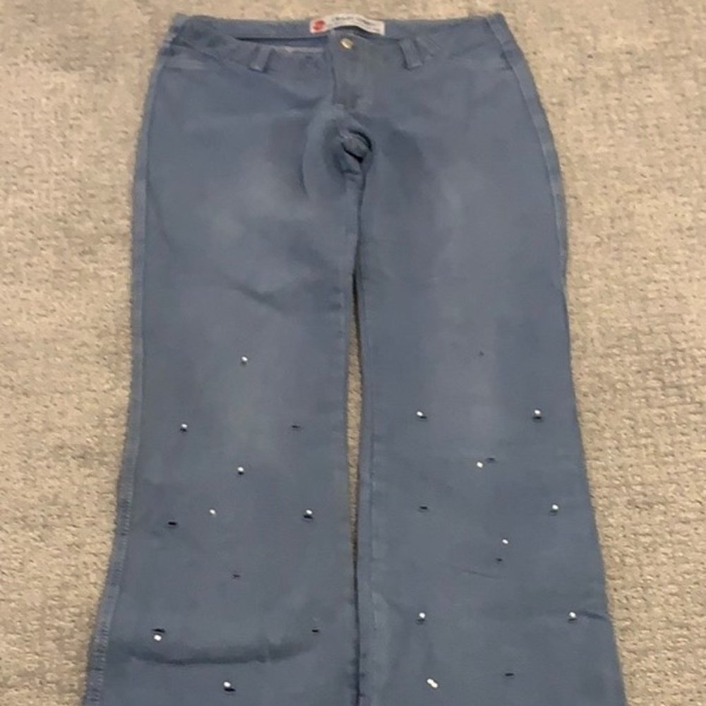 Free With Purchase! Well Loved Crazy Daisy Distressed Faded Blue Jeans